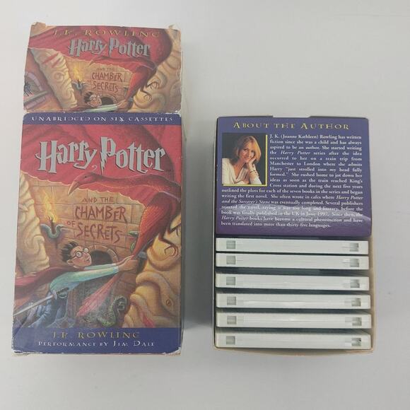 Harry Potter and The Chamber of Secrets Audio Book 6 Cassette Tapes Pre-owned - Picture 9 of 10